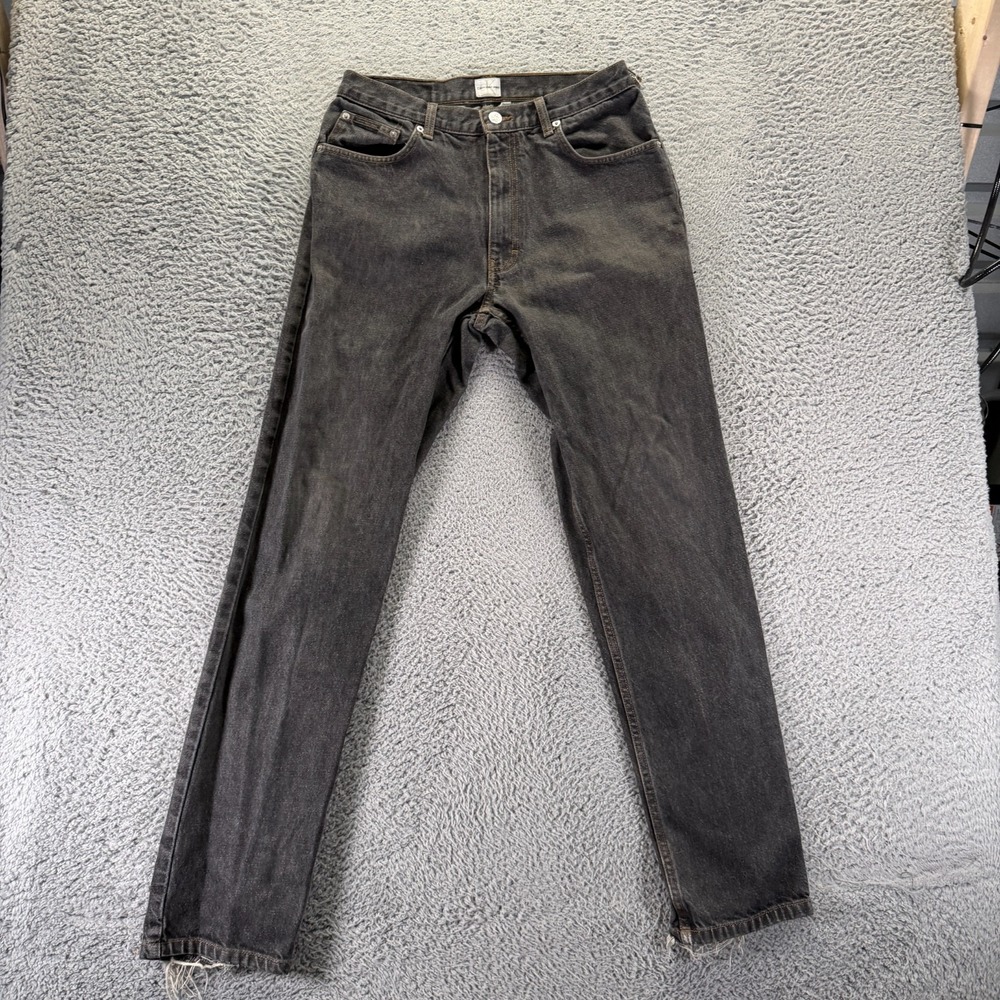 Vintage Calvin Klein Jeans Mens 31x33 Black Cotton Denim Straight Leg Streetwear